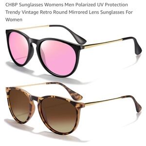 Two pair polarized sunglasses
